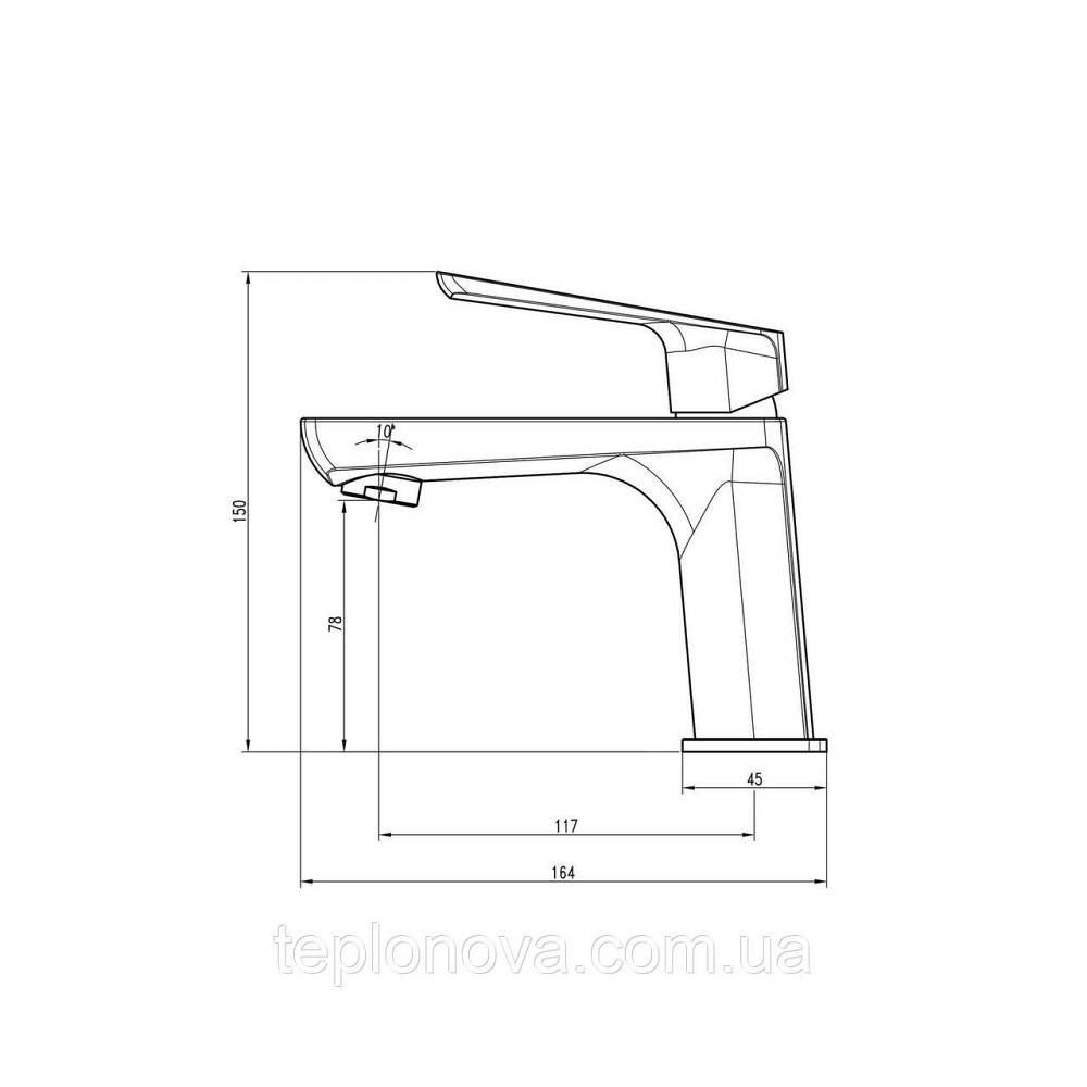 Смеситель для умывальника TOPAZ LEXI TL 21201-H57-CW Черновцы - изображение 4