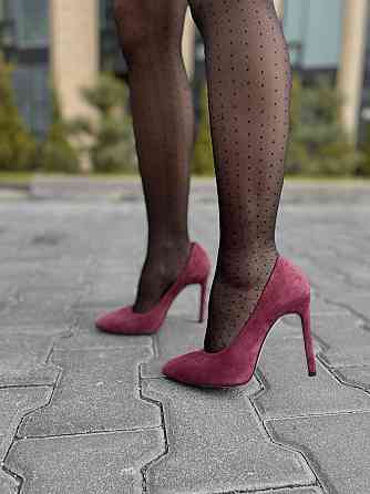 Nivelle Туфлі жіночі NIVELLE бордові натуральна замша каблук 11 см 35р.37р. (5249) Коломия