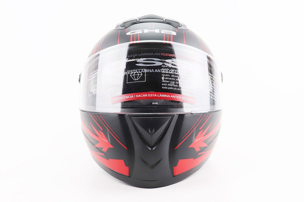 Шолом інтеграл, закритий (сертифікація DOT)+відкидні окуляри BLD-М61 S (55-56см), ЧОРНО-ЧЕРВОНИЙ (флуоресцентний) Київ - фото 4