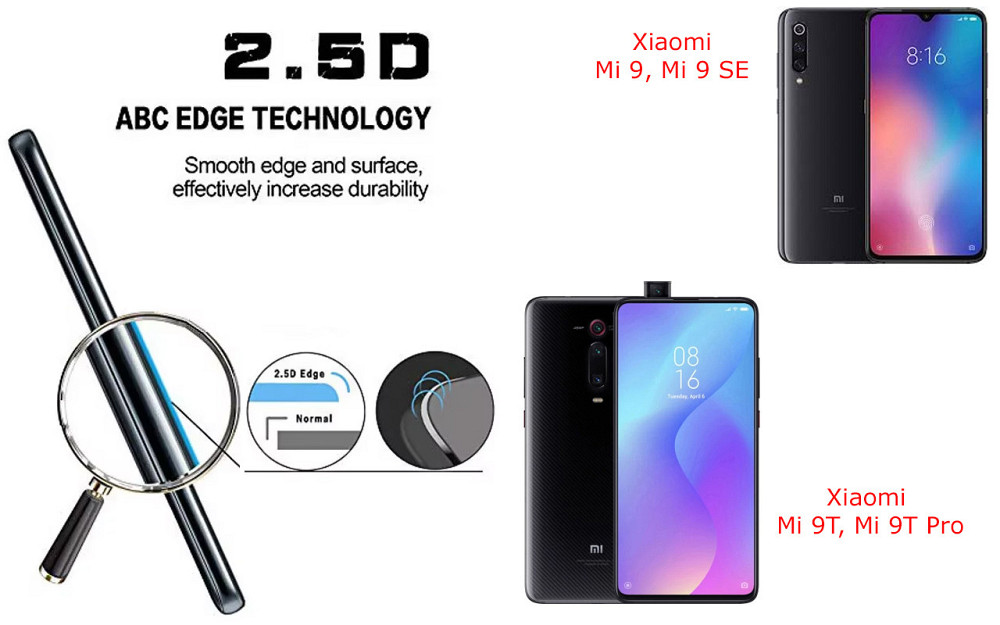 Захисне скло ArmorGlass для Xiaomi Mi 9, Mi 9 SE, Mi 9T, Mi 9T Pro – стійке до подряпин та ударів Київ - фото 2