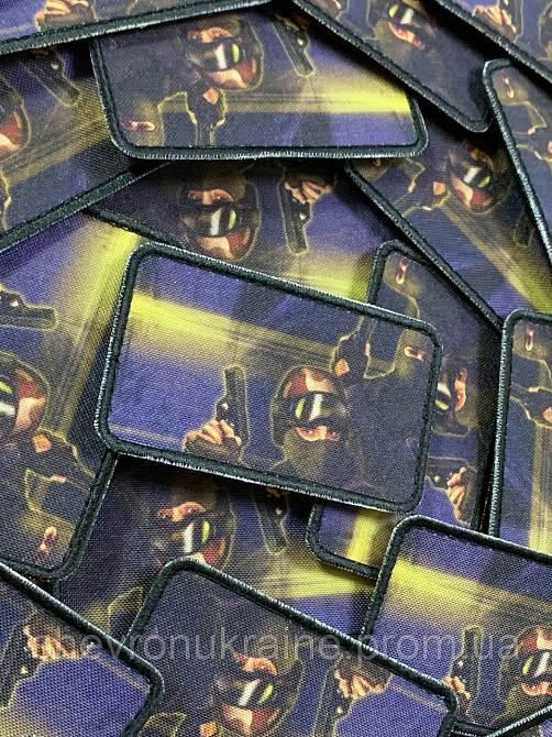 Друкований шеврон Counter-Strike (Форма прямокутна. На липучці) Розмір 5x8см Київ - фото 3