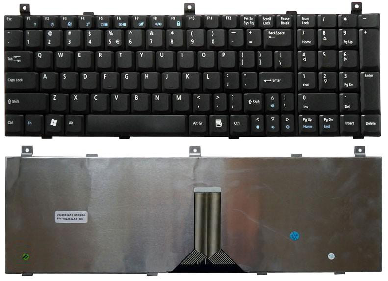 Клавиатура для ноутбука Acer Aspire (1800, 1801, 1802, 1804, 9500, 9502, 9503, 9504) Black, RU Вінниця - фото 1