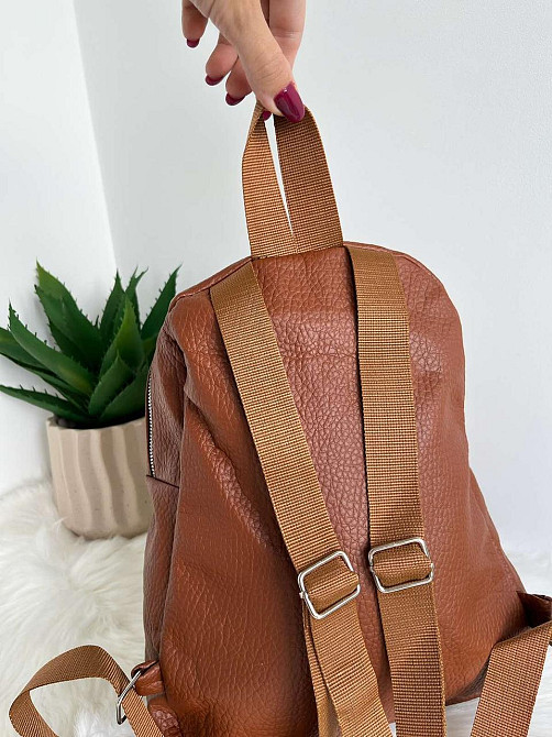 Рюкзак міський молодіжний жіночий коричневий Київ - фото 3