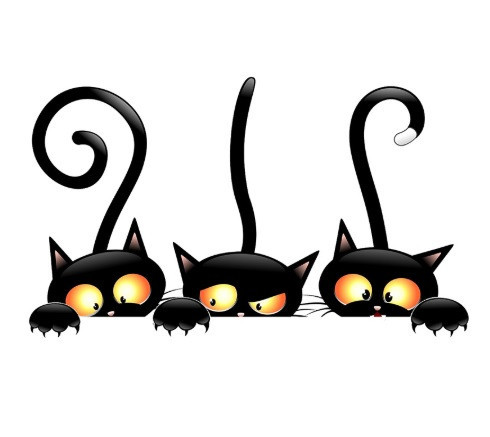 Наклейка на стіну коти декоративна вінілова для інтер'єру Київ - фото 5