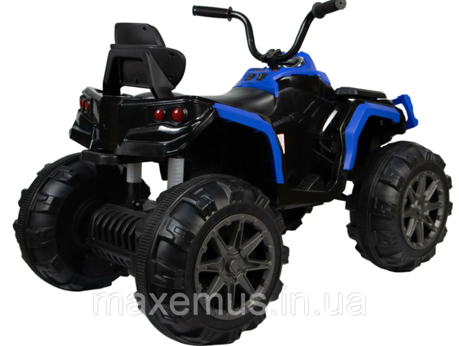 Мощный детский электроквадроцикл аккумуляторный НМ 1288 электрический квадроцикл для детей до 30 кг синий Мостиска - изображение 3