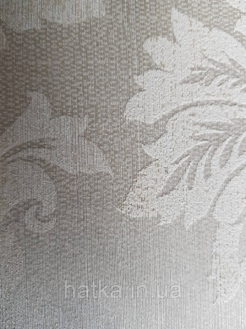 Текстильні шпалери на флізеліновій основі Da capo RaschTextil вензелі завитки каву з молоком на пісочному Київ - фото 1