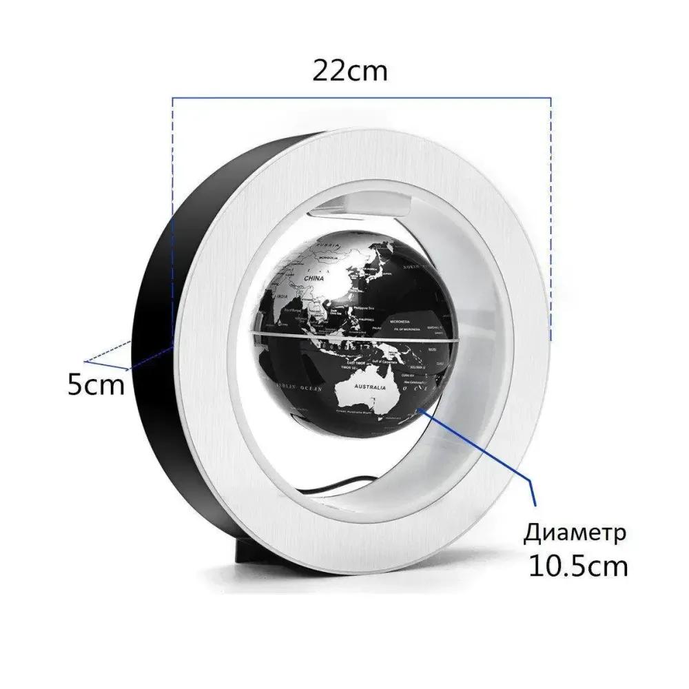 Глобус левитирующий RESTEQ Летающий глобус ночник Коломия - фото 7