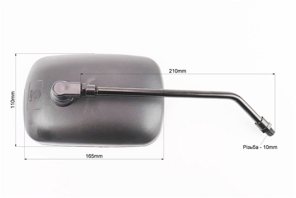 Дзеркала к-кт ПРЯМОКУТНІ 110 * 165мм- чорні, м10 (ССС - знак якості) Киев - изображение 2