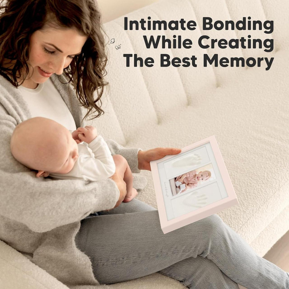 Набір для відбитків ручки та ніжки немовляти KeaBabies, рамка для дитячого фото з відбитками, комплект для гіпсового зліпку Київ - фото 8