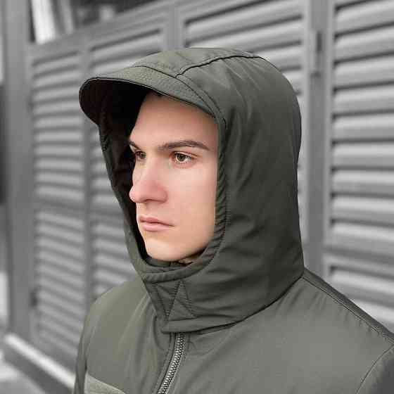 Мужская зимняя Куртка с капюшоном Pobedov Winter Jacket Motive ЗИМА Киев