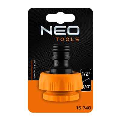 Конектор для шланга Neo Tools для крана 1/2&quot;,3/4&quot;, з внутрішнім різьбленням (15-740) Вінниця