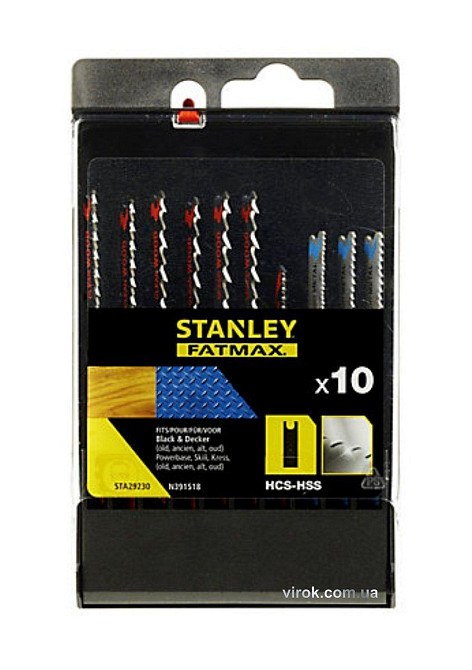 Набор полотен для электролобзика STANLEY 10 шт Одесса - изображение 1