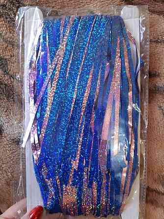 Дождик для фотозоны с голограммой 3 м на 1 м сине-розовый Киев