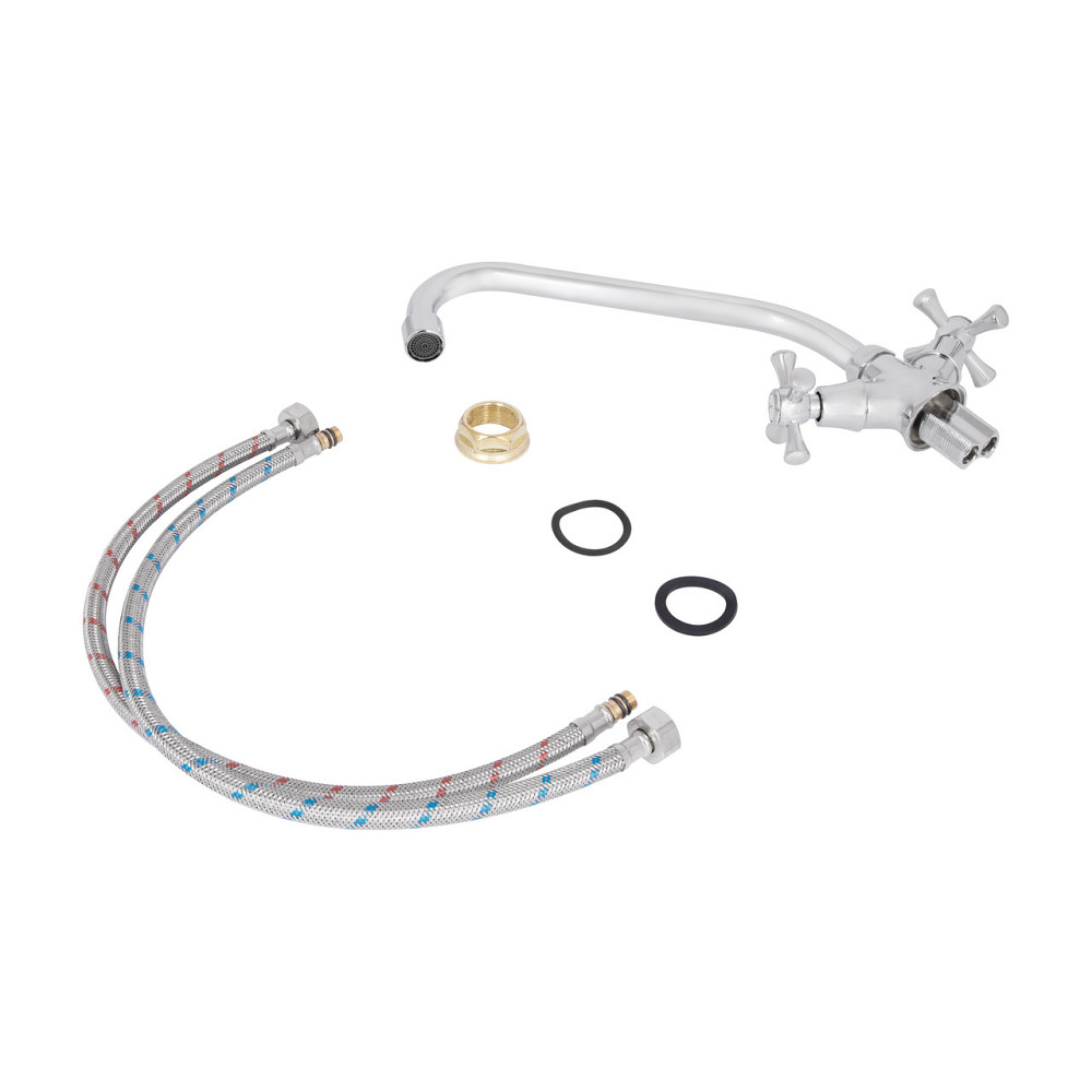 Смеситель для кухни Lidz Lamb 271F двухвентильный LDLAM271FCRM21889 Chrome Киев - изображение 10