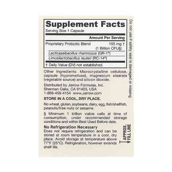 Пробиотик для женщин Jarrow Formulas Vegan Fem Dophilus® 1 Billion Cfu 30 вег капс Киев