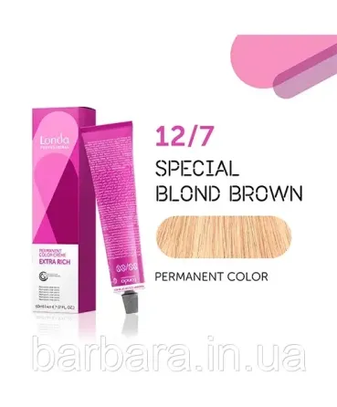 Краска для волос Londa Professional Permanent 12/7 Special Blond блонд коричневый Киев