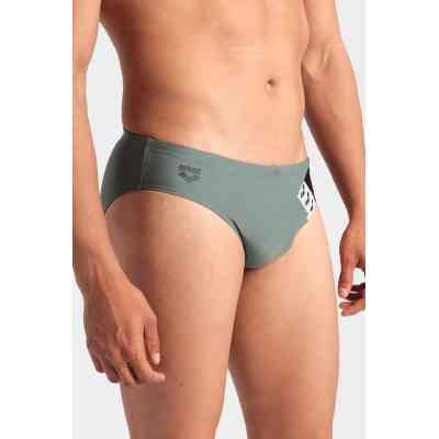 Плавки Arena Stripe Swim Briefs 007929-650 оливкй, чорний 80 (3468337395270) Винница