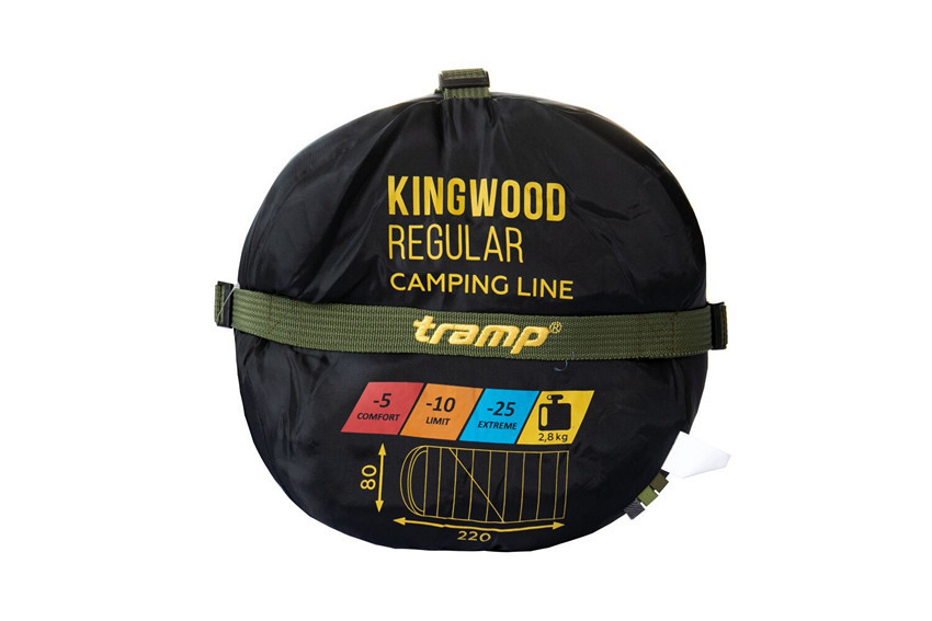 Спальный мешок Tramp Kingwood Regular одеяло правый dark-olive/grey 220/80 UTRS-053R Киев - изображение 3