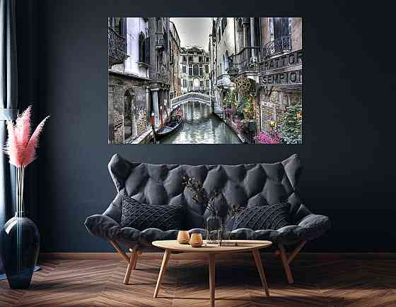 Картина холст у вітальню / спальню Венеція   MLP_31  ( 60х30см ) 50x100 см Київ