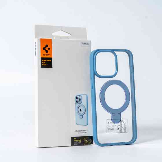 Чохол для смартфона Spigen AAA Magnetic Ring for Apple iPhone 15 Pro Light Blue Київ