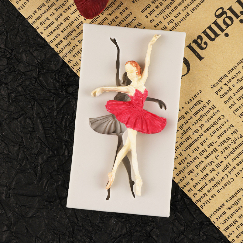 Молд силиконовый Балерина 46 на 83 мм серый Киев - изображение 12