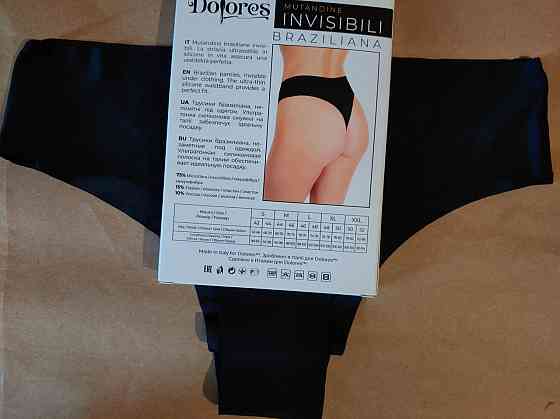 Жіночі трусики Dolores Mutandine Invisibili Braziliana M, Черный Киев