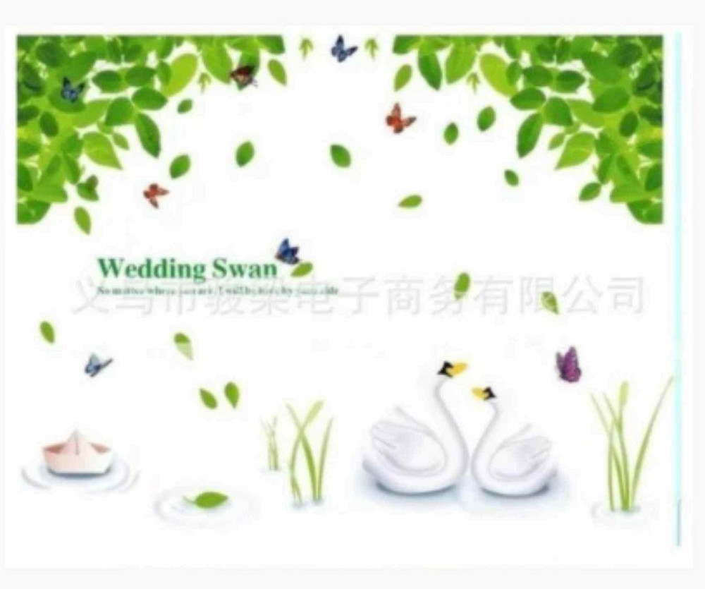 Інтер'єрна наклейка Лебеді у ставку Київ - фото 2