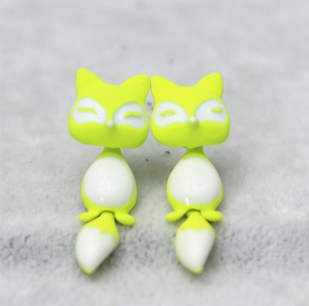 Детские серьги желтые 