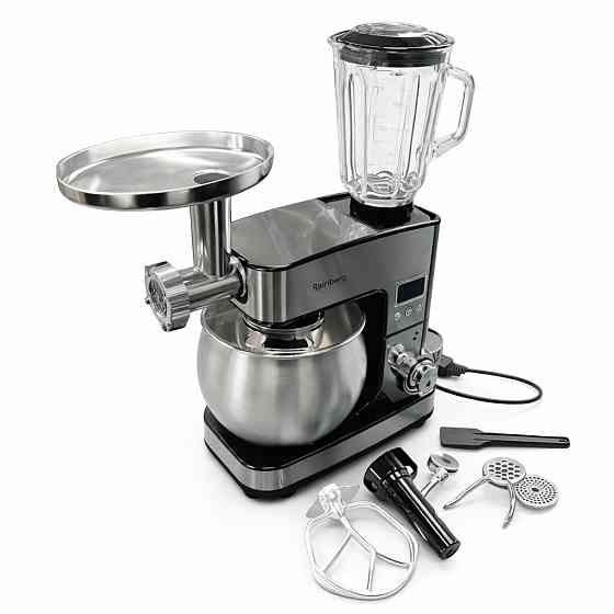 Универсальный кухонный комбайн 6л Rainberg RB-8087 Планетарный миксер с тестомесом и блендером 4200Вт BG-47 Львов