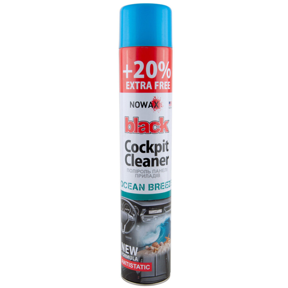 Поліроль для панелі приладів Nowax Cockpit Cleaner Spray Океан, 750мл Київ - фото 1