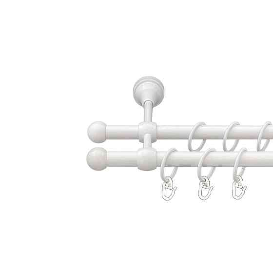 Карниз Orvit Куля Болонь металевий дворядний литий Арктіс 16\16 мм 300 см (00-00016131) Львов