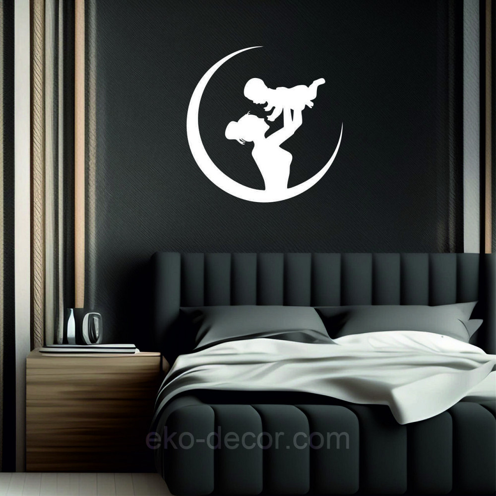 Декоративное настенное Панно «Мать и дитя», Декор на стену 70*70 см, Белый Киев - изображение 4