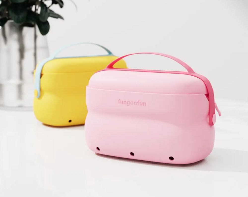 Сумочка силиконовая 2в1 косметичка дорожняя для аксессуаров в ваную комнату и душ,водонепроницаемая,розовая Каменец-Подольский - изображение 3