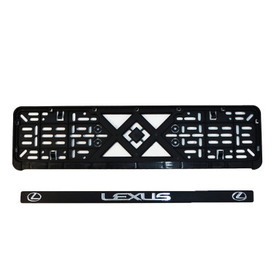 Рамка номерного знака CARLIFE пластик з об'ємними літерами LEXUS (2шт) (24-009) Винница - изображение 4
