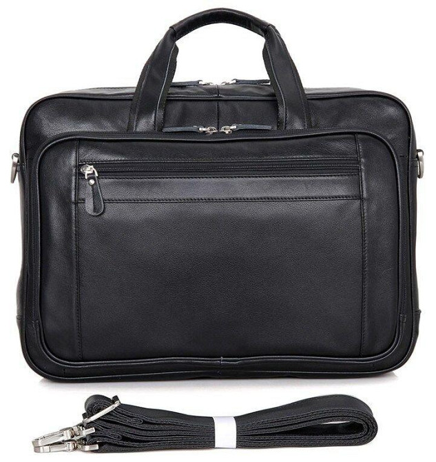 Сумка мужская Vintage 14398 для ноутбука 17 дюймов Черная Киев - изображение 1