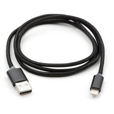 Дата кабель USB 2.0 AM to Lightning 1m LED black Vinga (VCPDCLLED1BK) Винница - изображение 2