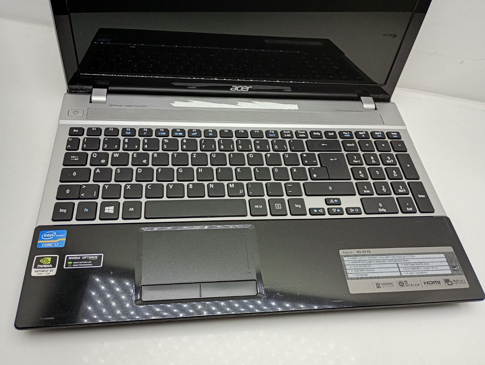 Ноутбук Acer Aspire V3-571G i7-3632QM/4+4gb ddr3/0 Nvidia GT630M 2gb АКБ- (Б клас) Луцьк - фото 4