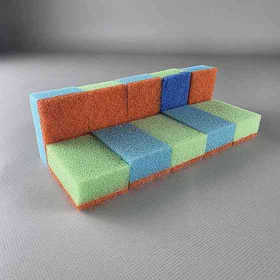 Губка кухонна для посуду 10 шт. Turbo (Супер Торба) (1 пачка) Харків