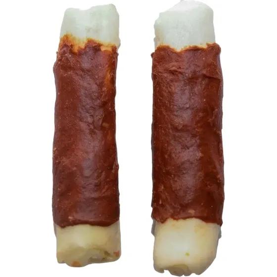 Великі палички із сиром'ятної шкіри з качиним м'ясом для собак 500 г Київ