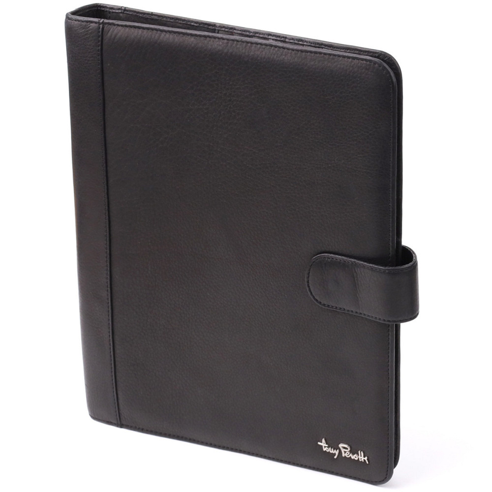 Деловой органайзер из зернистой натуральной кожи Черный (Tony Perotti) Киев - изображение 4