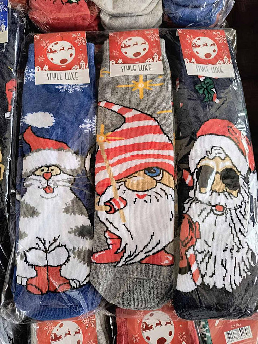 Шкарпетки новорічні в асортименті Style Luxe в наборі по 3 шт. Київ - фото 6