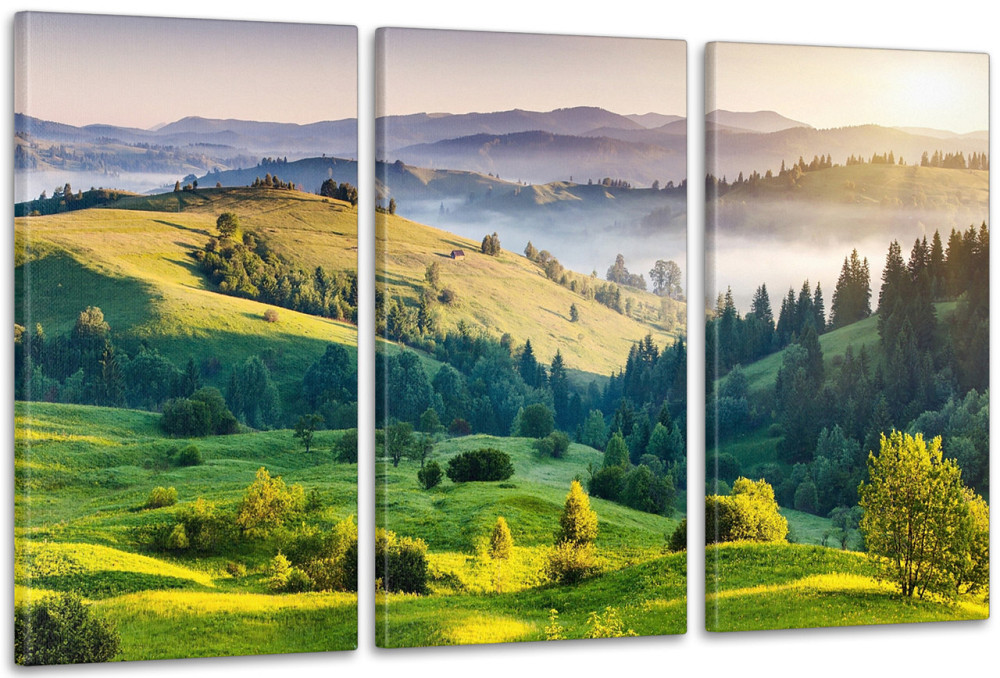 Модульная картина в гостиную / спальню  Краєвид гір    ART-030_3A 100х150 см Киев - изображение 1