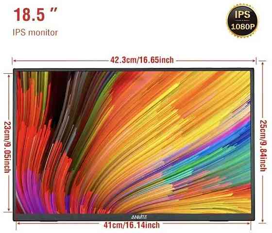 Портативний монітор anmite 18.5" HDR IPS 120 Hz. Київ