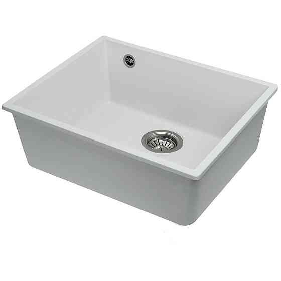 VALESO Гранітна мийка для кухні VALESO OASIS 5444 матова Білосніжна Киев