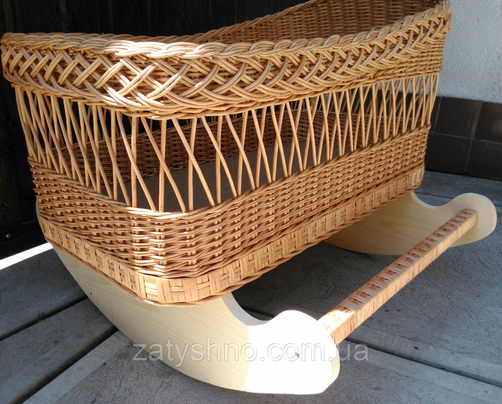 Плетене дитяче ліжечко Київ - фото 6
