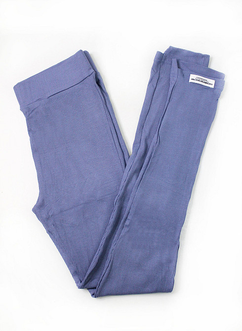 Женские леггинсы рубчик Джинсовый L/XL Харьков - изображение 1