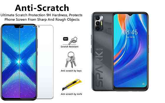Защитное стекло NeoGlass для TECNO Spark 7 (KF6n) – ультрапрозрачное и устойчивое Киев