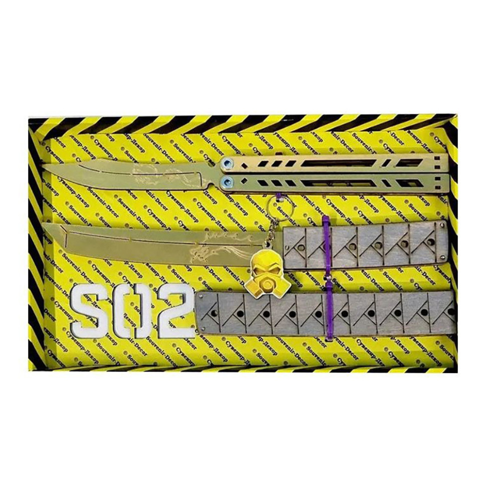 Набор ножей сувенирных деревянных SO-2 