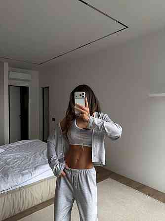 Жіночий повсякденний домашній комплект трійка якісний велюр Одеса