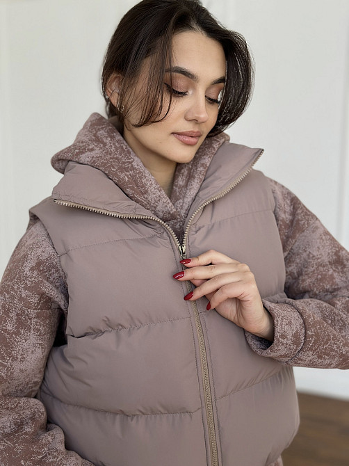 Жилетка женская укороченная Мокко 42/44 Харьков - изображение 5